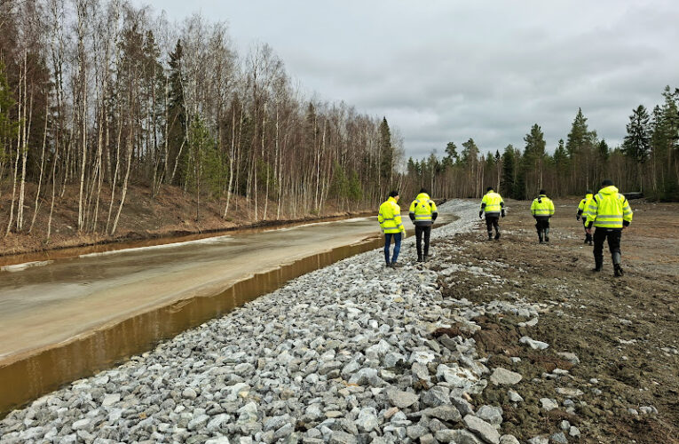 Giga-alueen infra ihan valmis – Teknisk infra i Gigaområdet färdig